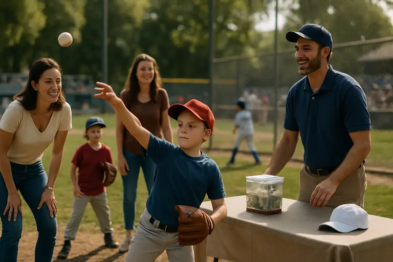 Local fans and players gather near youth baseball fields in Texas