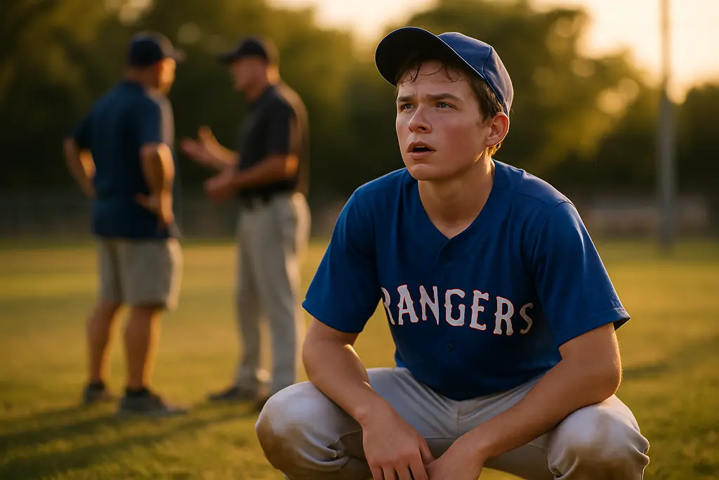 Rangers Youth Academy athletes practice on a West Dallas ballfield